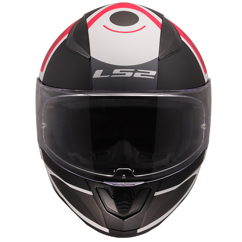 LS2 RAPID 2 GRID MAT BEYAZ-KIRMIZI KASK