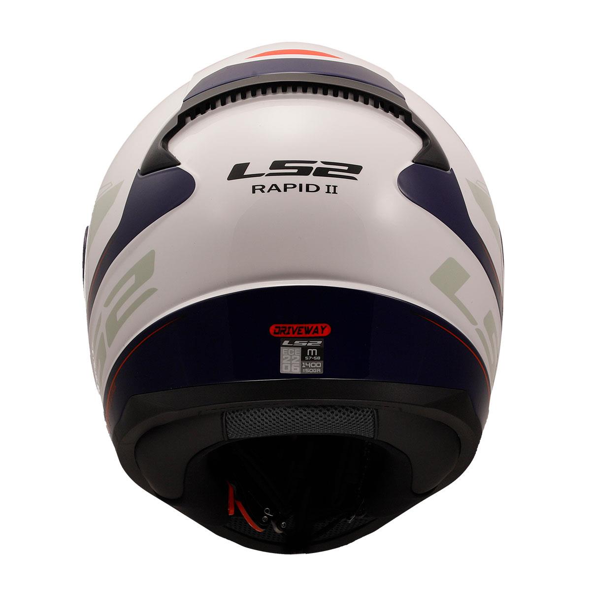 LS2 RAPID 2 DRIWAY BEYAZ MAVİ KAPALI KASK