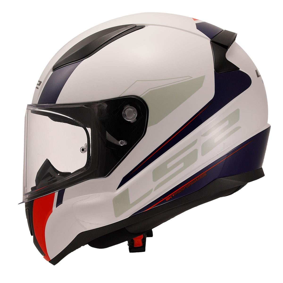 LS2 RAPID 2 DRIWAY BEYAZ MAVİ KAPALI KASK
