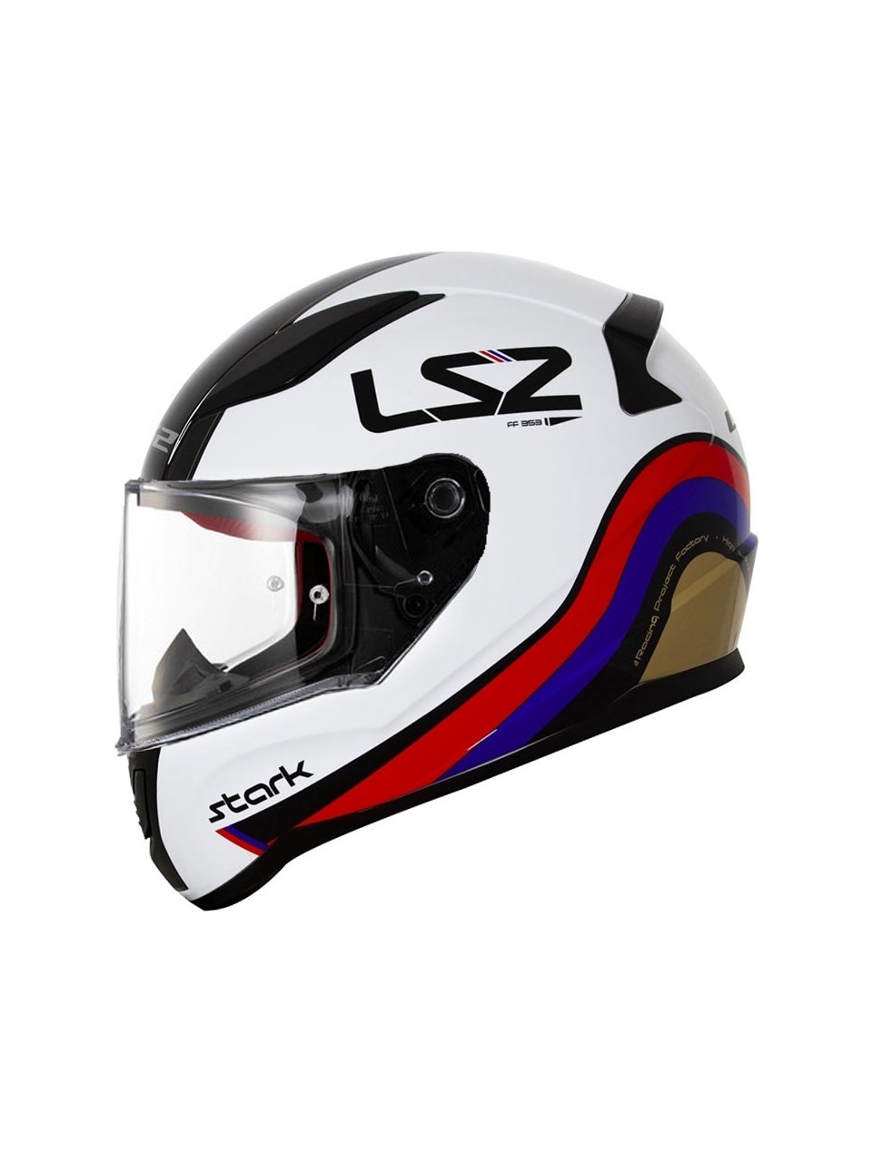 LS2 RAPID STARK WHITE BLUE RED GOLD