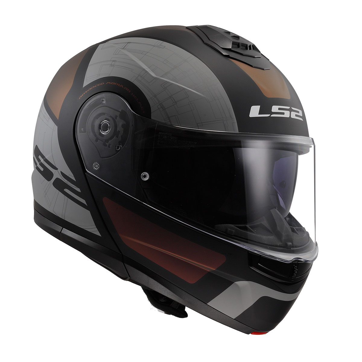 LS2 STROBE 2 ORION MAT SİYAH-MOR-MAVİ KASK