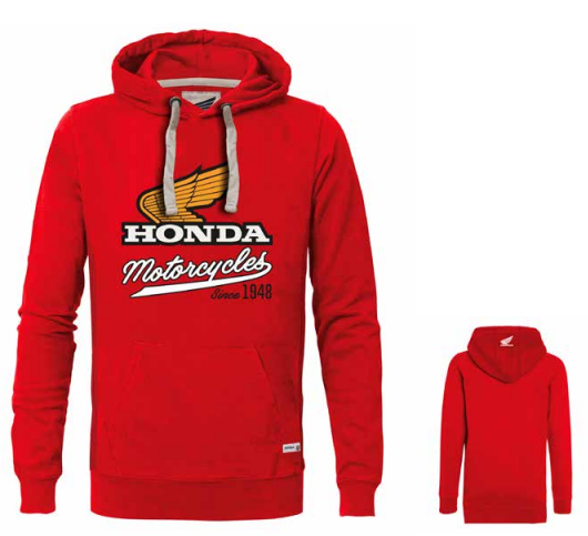 Honda Kapüşonlu Kırmızı Sweatshirt
