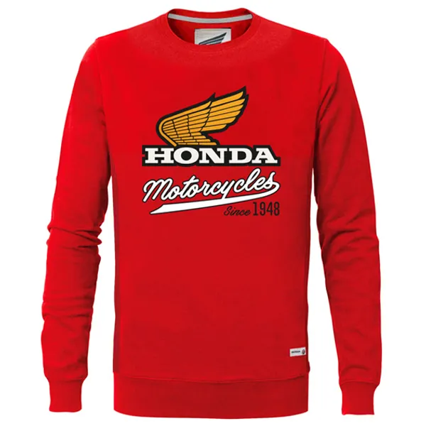 HONDA BİSİKLET YAKA KIRMIZI SWEATSHIRT