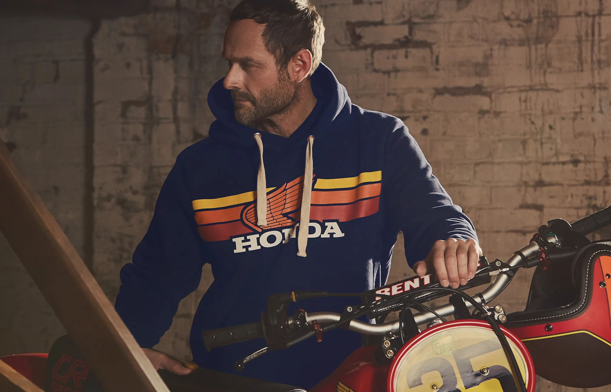 HONDA KAPÜŞONLU LACİVERT SWEATSHIRT