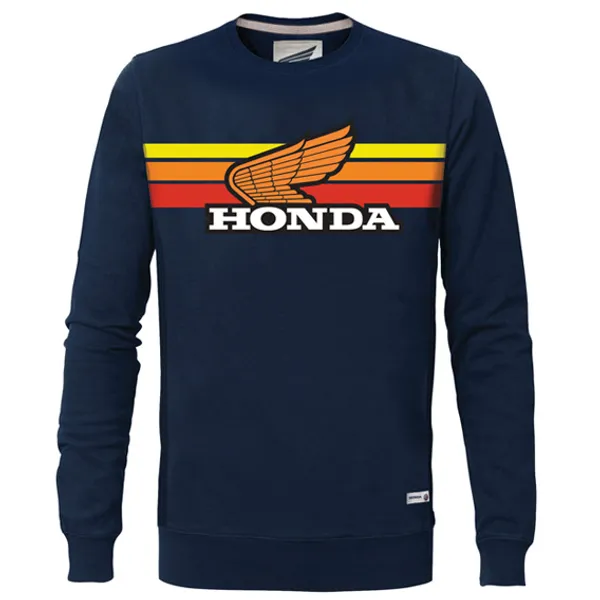 HONDA BİSİKLET YAKA LACİVERT SWEATSHIRT