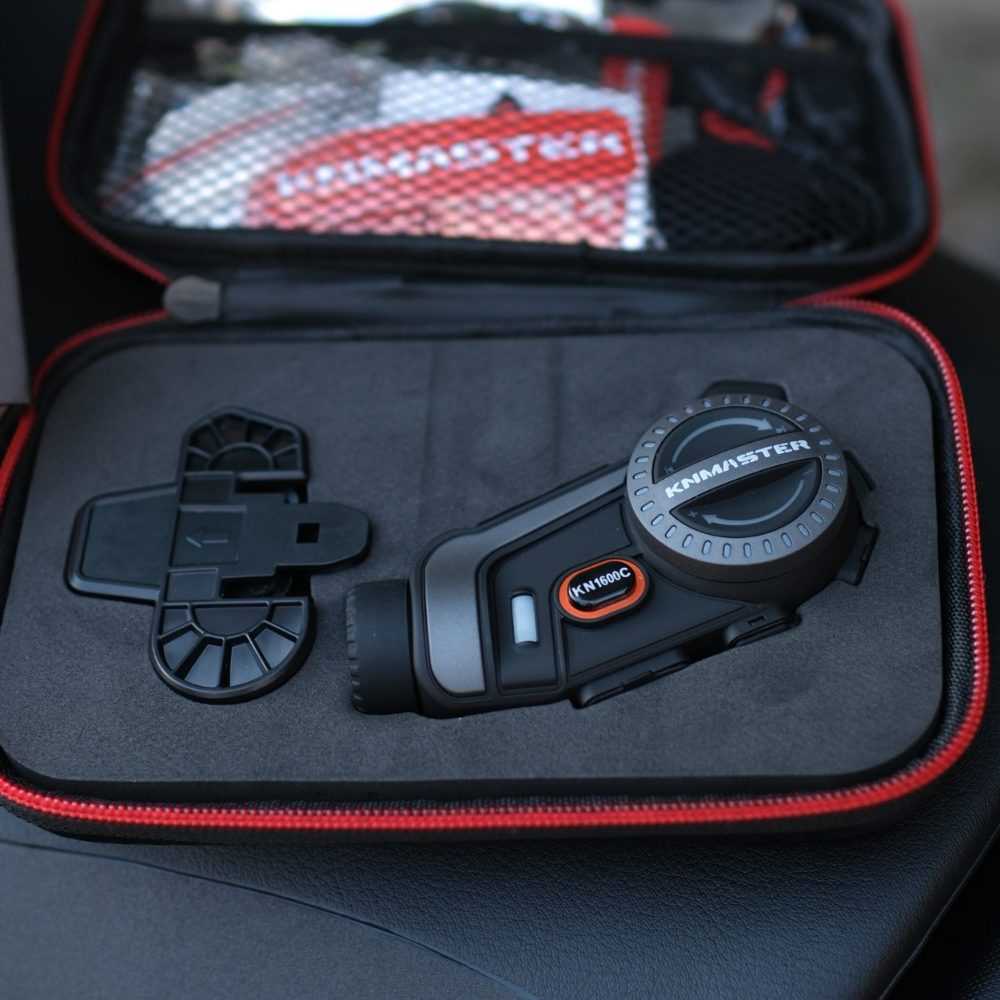 KNMASTER KN1600C PRO Kameralı Motosiklet Bluetooth Intercom Kulaklık Seti