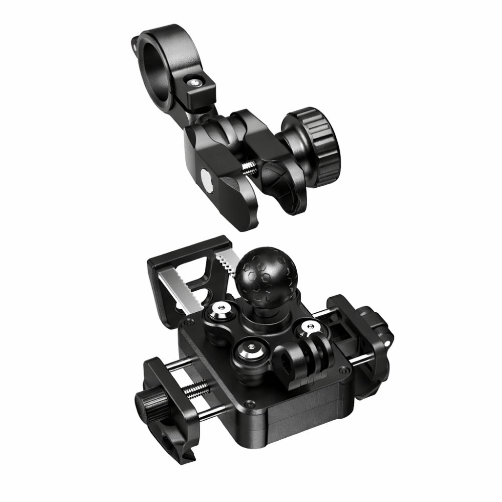 KNMASTER TT-890L Titreşim Önleyicili Motosiklet Telefon Tutucu